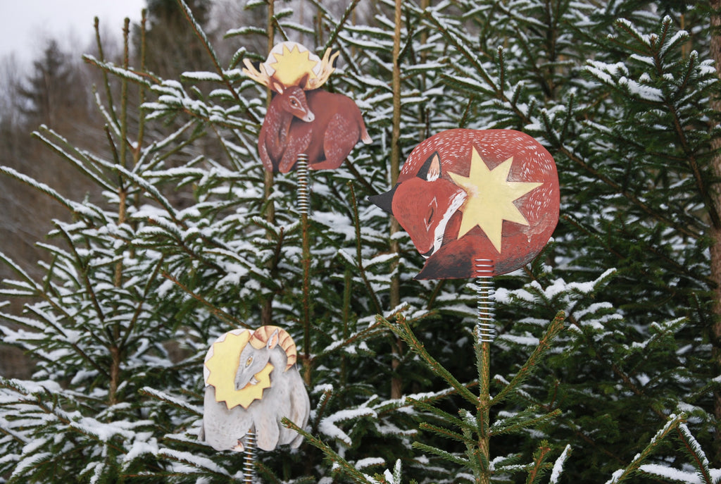 Pre-Order: Fox Christmas tree topper